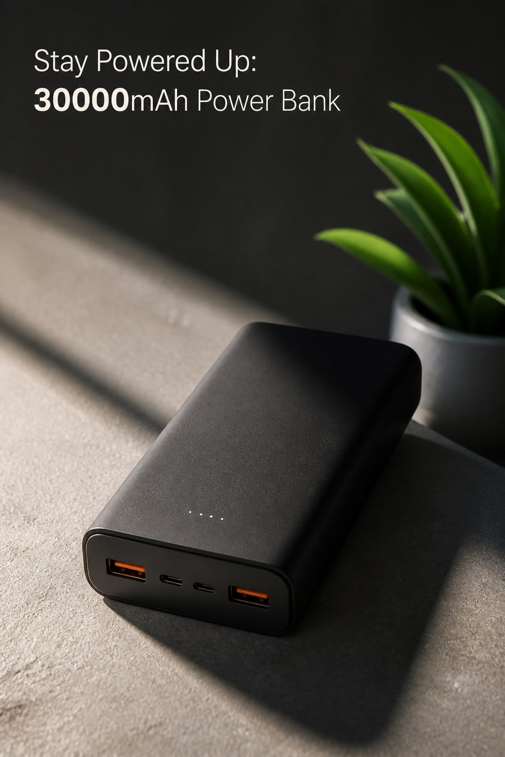 Stay Powered Up: 30000mAh Power Bank